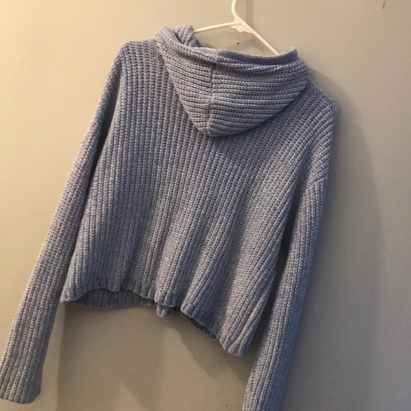 Velvety soft cropped hoodie - Picture 2 of 4